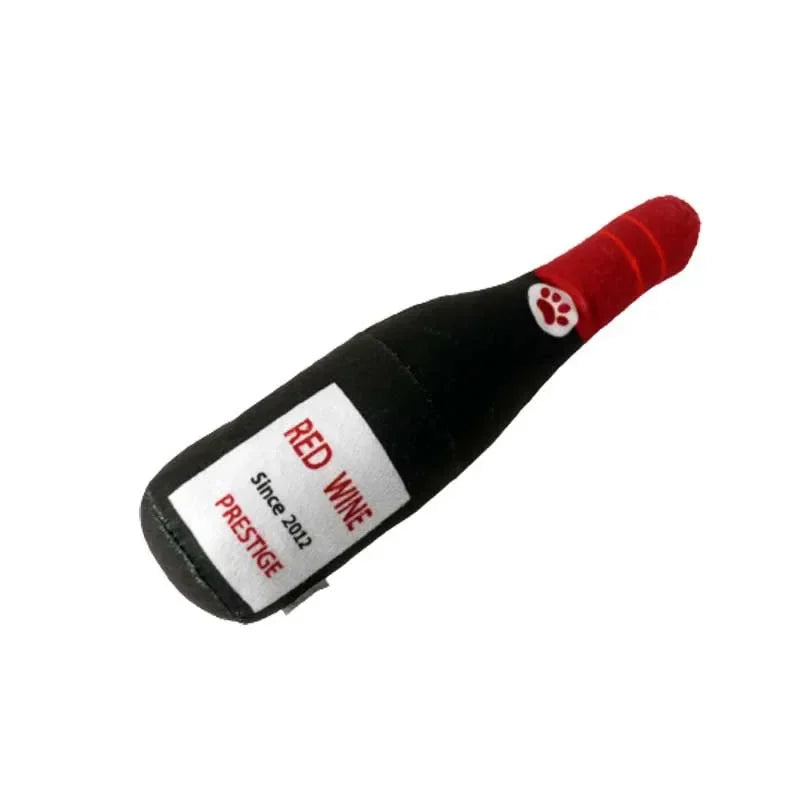 Juguete Botella Cerveza Peluche Premium - Squeaker Dental Perros Todos Tamaños