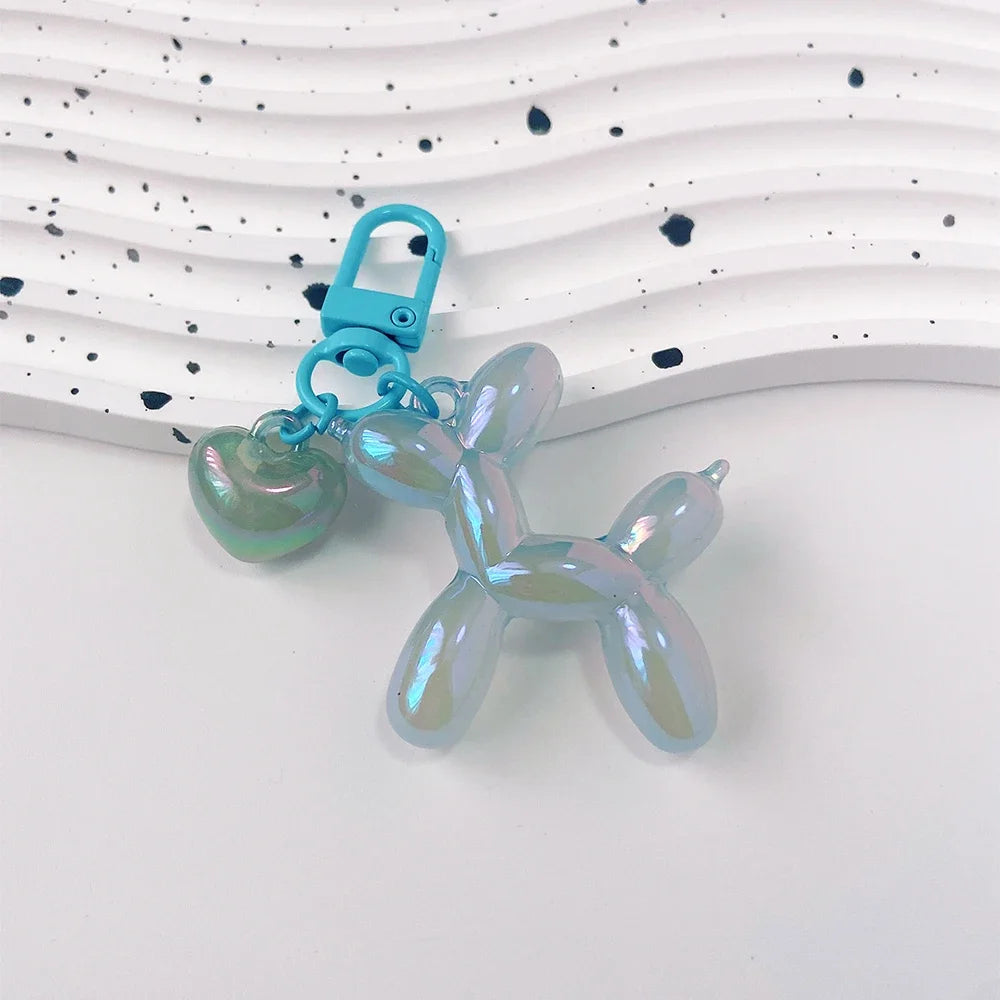 Llavero Perrito Globo Y2K - Charm Acrílico Colorido Estilo Retro