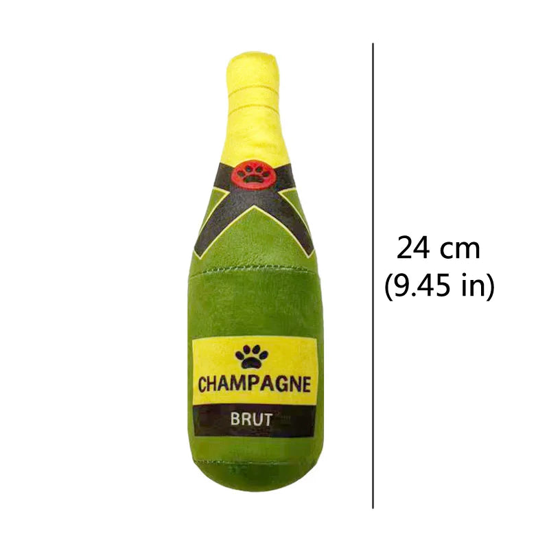 Juguete Botella Cerveza Peluche - Squeaker Limpieza Dental Perros Divertido