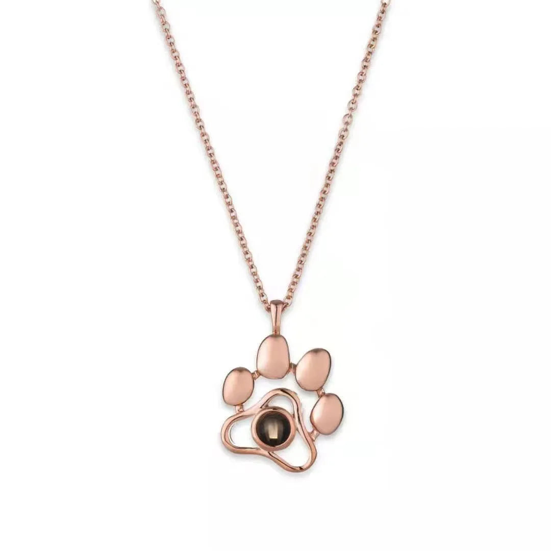 Collar Personalizado I Love You - Proyección Huella Perro Regalo Único