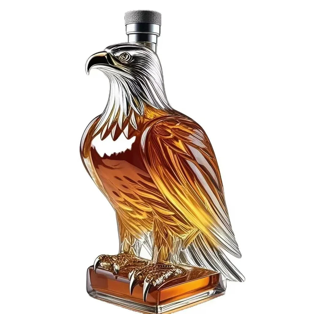 Licorera Cristal Divertida 10Oz - Decoración Bar Animales Whiskey Vino