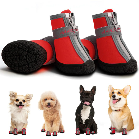 Botas Impermeables AOKOWN para Perros Pequeños y Medianos