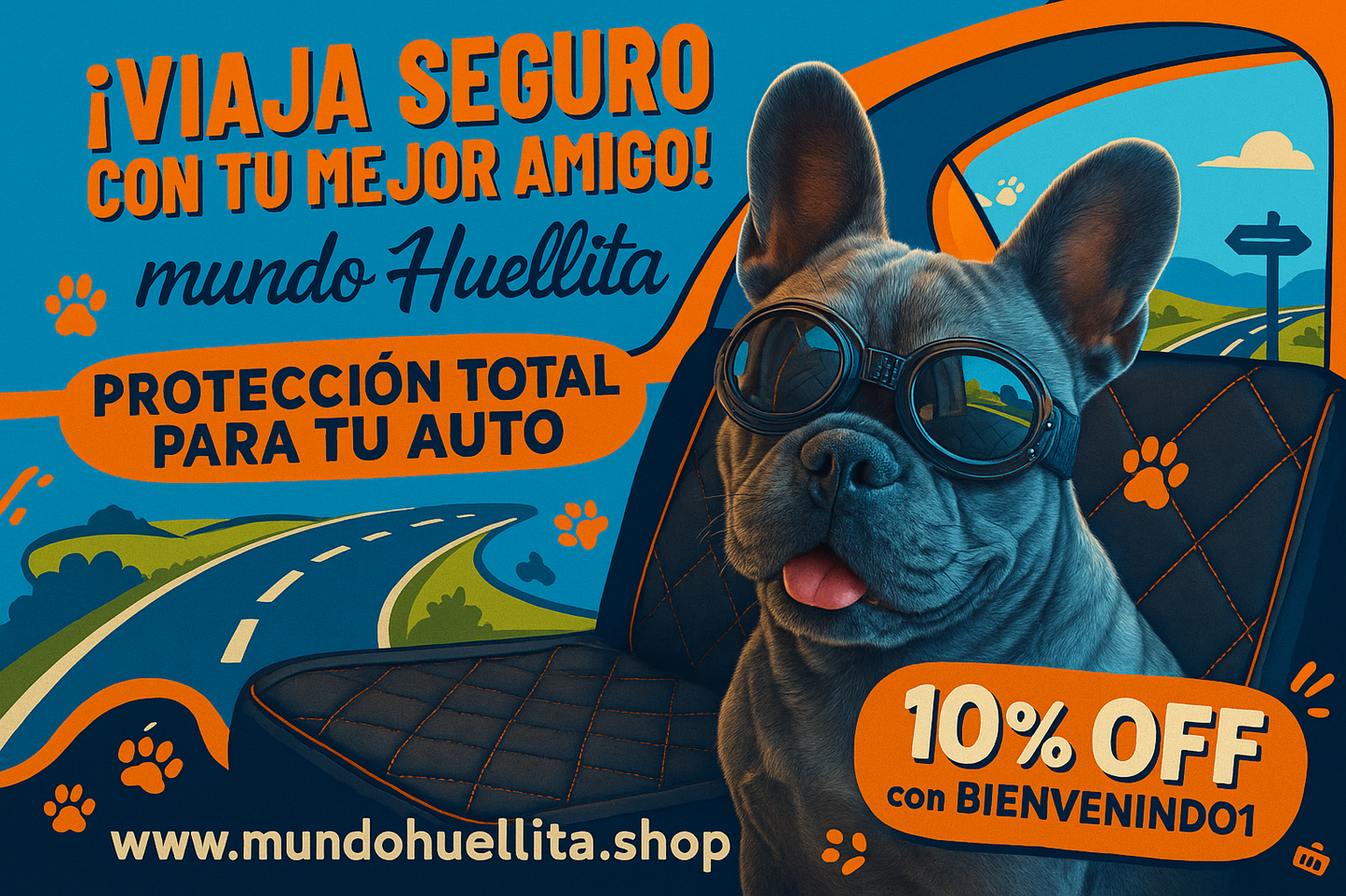 mundo Huellita Car Travel
